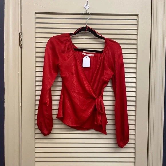 miami | Tops | Mi Ami Polyester Red Top Size Xs | Poshmark